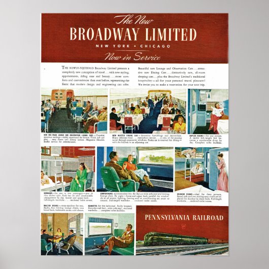 PRR New Broadway Limited Poster (Voorkant)