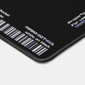 PRSM-9ZT42A - Geaccentueerde witte bureaumat (Hoek)