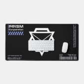 PRSM-9ZT42A - Mat de bureau blanc accentué (Clavier et souris)
