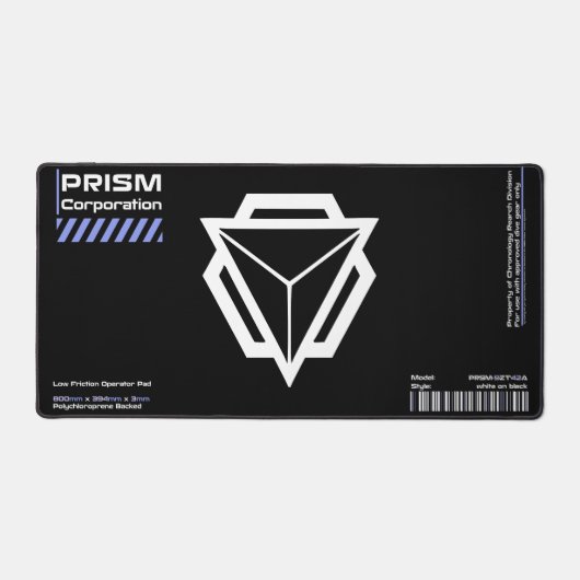 PRSM-9ZT42A - Mat de bureau blanc accentué (Recto)