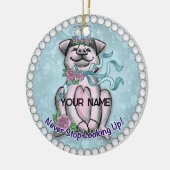  pruik keramisch ornament (Links)