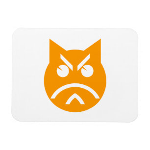 Pruilende Emoji Kat Magneet