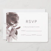  pruim bloemenbruiloft RSVP Kaart (Voorkant)