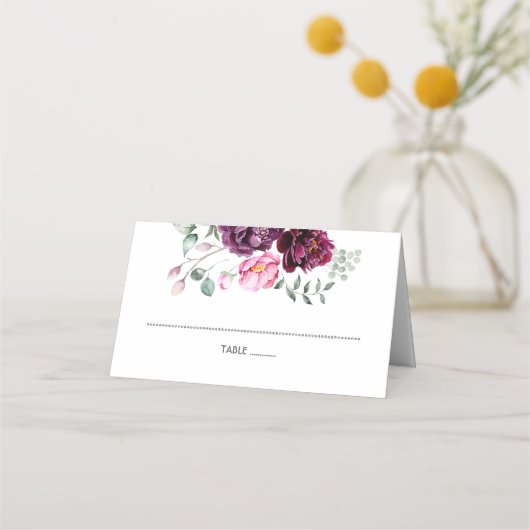 Pruim Bourgondië en Blush Floral (Voorkant)