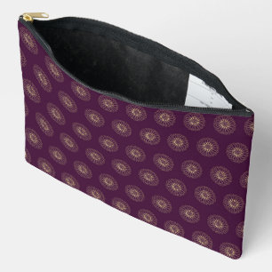 Pruim Gouden Zinnia Bloem Medaillons Etui