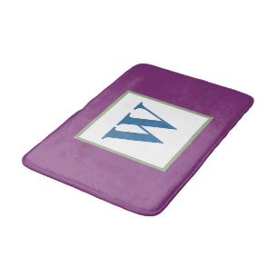 Pruim Groen Blauw Monogram Badmat