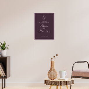 Pruim Oude Geld Trouw Welkom Bord Poster
