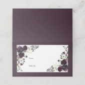 Pruim Paars Mauve Bloem Waterverf Ontvangst (Buitenkant ongevouwen)