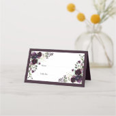 Pruim Paars Mauve Bloem Waterverf Ontvangst (Voorkant)