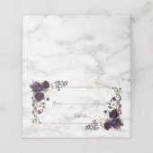 Pruim Paarse Gouden Bloem (Buitenkant ongevouwen)