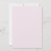 Pruim Ranunculus Loof Zacht Eucalyptus Bruiloft Kaart (Achterkant)