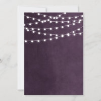 Pruim Snaar Lichtjes Lege Uitnodiging Sjabloon