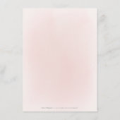 Pruim & stoffige roze bloemenboho bruiloft details informatiekaartje (Achterkant)