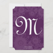 pruimelbloemen Weddenschappen Kaart (Achterkant)