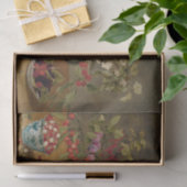 Pruimen, abrikozen, kersen en aalbessen in een man tissuepapier (Geschenk)