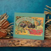  pruimen fruitlabel tafelblad fotoplaat (Zijkant)