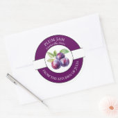 Pruimenjam-label Ronde Sticker (Envelop)