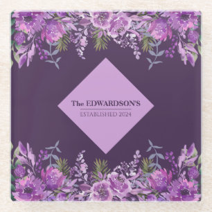 Pruimenperfectie: Tuinglamour Glazen Onderzetter