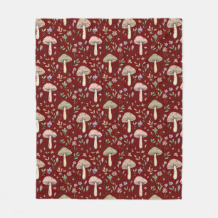 Pruimrood Schimmel Cozy Donkere Academische Boeken Fleece Deken