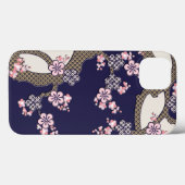 Pruisboombloemen traditionele japanse textielprodu Case-Mate iPhone case (Achterkant (horizontaal))