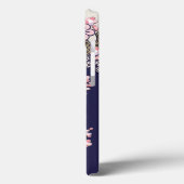 Pruisboombloemen traditionele japanse textielprodu Case-Mate iPhone case (Achterkant / Links)