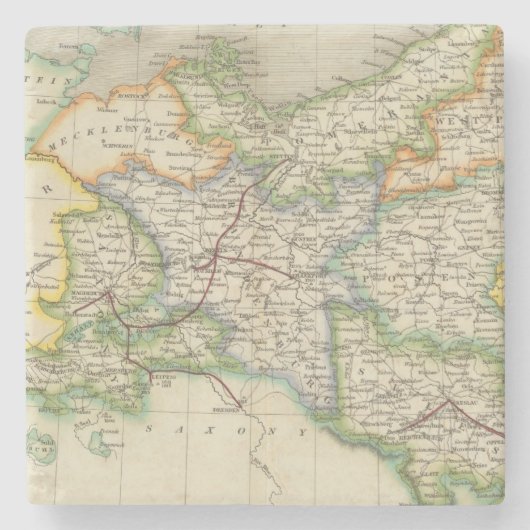 Pruisen en Polen Stenen Onderzetter (Voorkant)