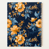 Pruisisch blauw, Sinaasappel en mosterdbloem Planner (Achterkant)