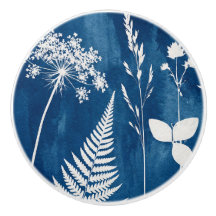 Pruisisch Indigo Blauw Cyanotype Varens Botanische