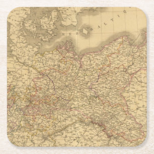 Pruisisch Rijk 2 Vierkante Kartonnen Onderzetter