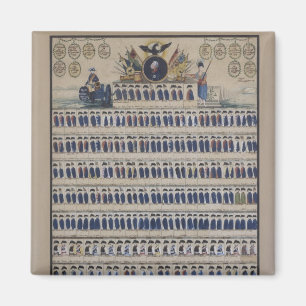 Pruisische uniformen uit de tijd van Frederick Magneet