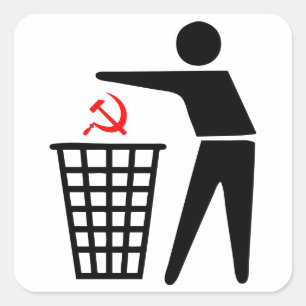 Prullenbak communisme Sticker