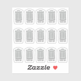 Prullenbak Dag Vuilnis Tracker Mini Bujo Planner Sticker