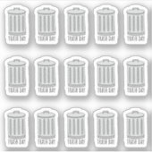 Prullenbak Dag Vuilnis Tracker Mini Bujo Planner Sticker (Voorkant)