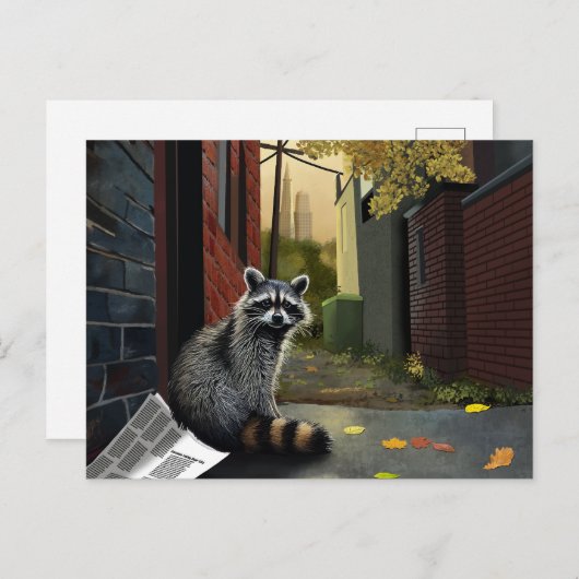 Prullenbak Panda neemt een beslissing Briefkaart (Voorkant / Achterkant)