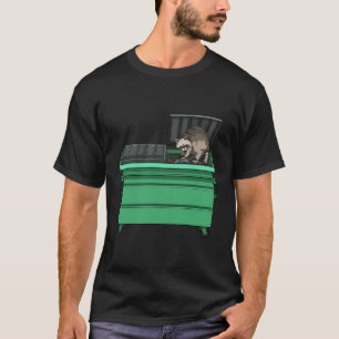 Prullenbak Panda wasbeer dag liefde hij T-shirt