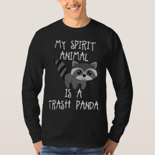 Prullenbak Panda wasbeer Gevulde Dierlijke wasbeer T-shirt