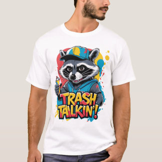 Prullenbak Talkin' Raccoon Street Art T-shirt