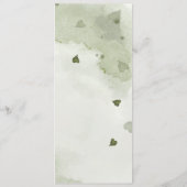 prune fleurs roses verdure menu mariage (Dos)