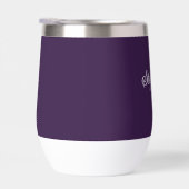 Prune Violette Nom Moderne Élégant Boho (Droite)