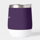 Prune Violette Nom Moderne Élégant Boho (Gauche)