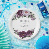 Prunus Pioenrozen Bloemen Bruidsdiner Papieren Bor Papieren Bordje (Feest)