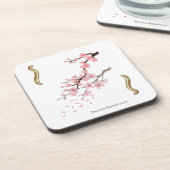 Prunus Serrulata T dessous de verre (Côté gauche)