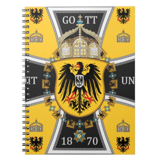 Prussia Keiser Flag Notitieboek (Voorkant)