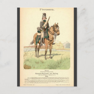 Prussiaanse Hussar Briefkaart