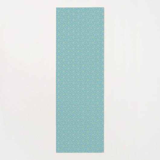 Prussian Cube Pattern Yoga Mat (Achterkant)