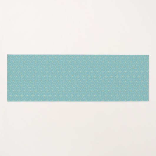 Prussian Cube Pattern Yoga Mat (Voorkant (horizontaal))