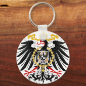 Prussian Eagle Red Black en Gold Sleutelhanger (Voorkant)