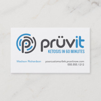 Pruvit-distributiekaart Visitekaartje