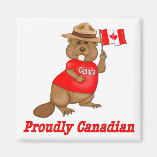 Pruwweg Canadese Beaver Magneet