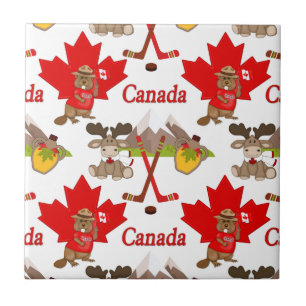 Pruwweg Canadese Beaver Tegeltje